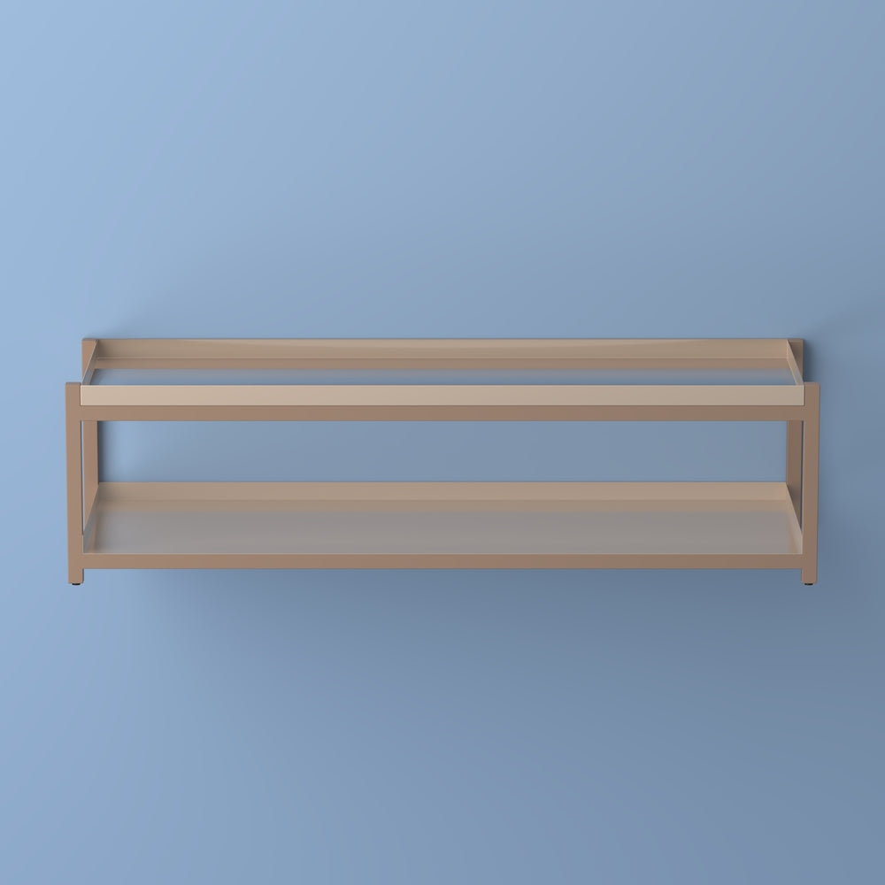 Industrial Compact 10.75" 6-Pair 2-Tier Iron Shoe Rack - Happimess