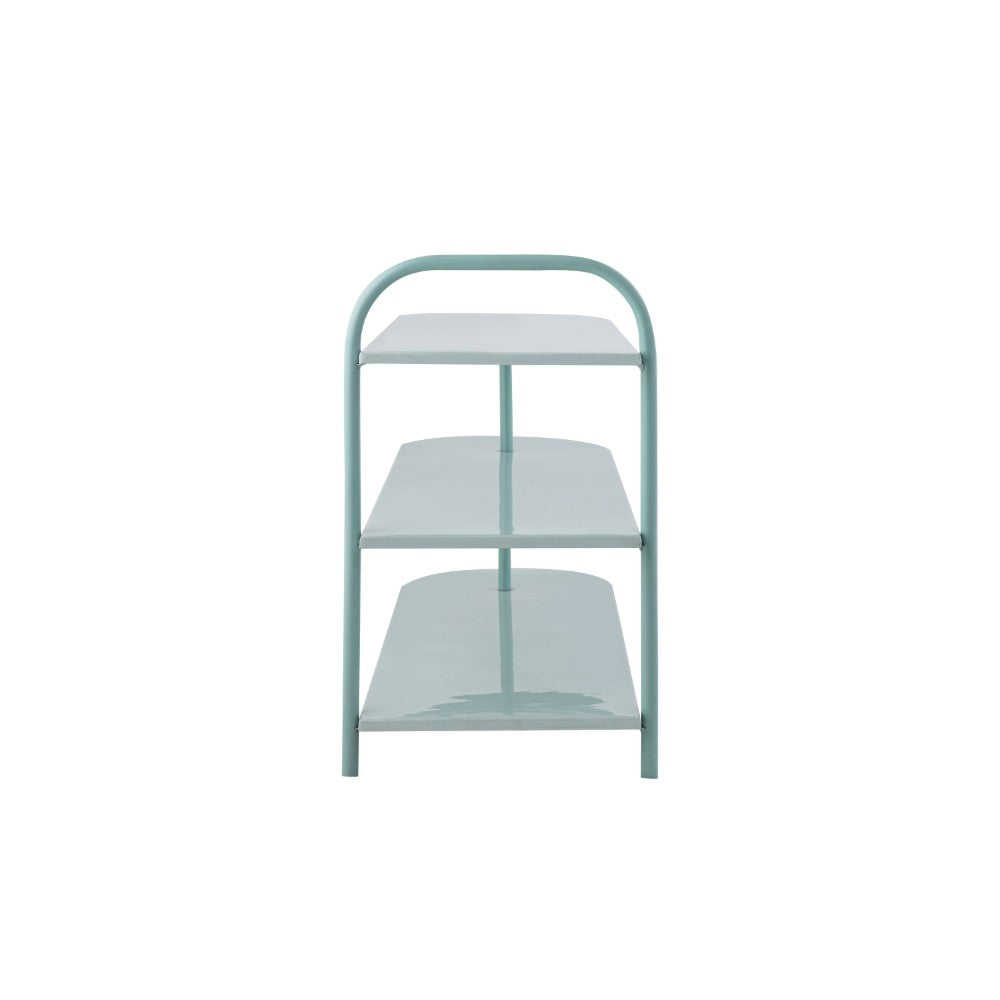 Modern 24" 9-Pair 3-Tier Iron Curved Decker Shoe Rack - Happimess