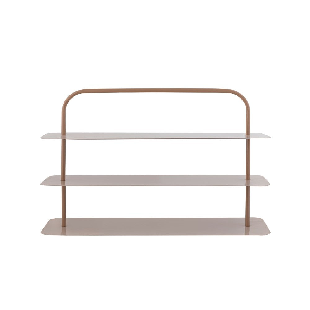 Minimalist 24.5" 9-Pair 3-Tier Iron Thin Flat Plate Shoe Rack - Happimess