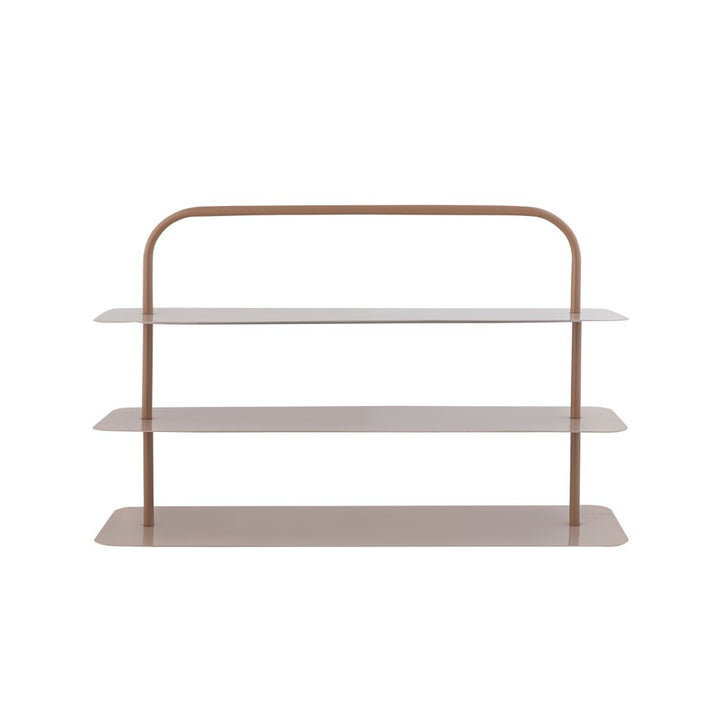 Minimalist 24.5 in. 9-Pair 3-Tier Iron Thin Flat Plate Shoe Rack