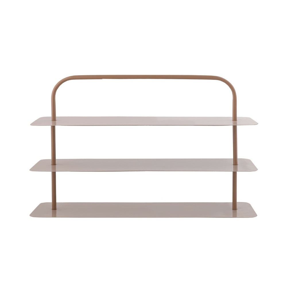 Minimalist 24.5" 9-Pair 3-Tier Iron Thin Flat Plate Shoe Rack - Happimess