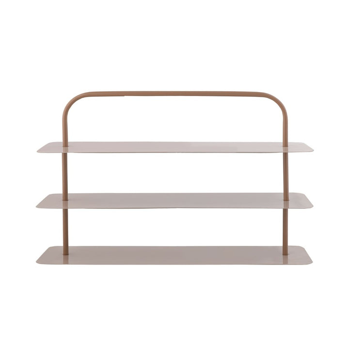 Minimalist 24.5 in. 9-Pair 3-Tier Iron Thin Flat Plate Shoe Rack