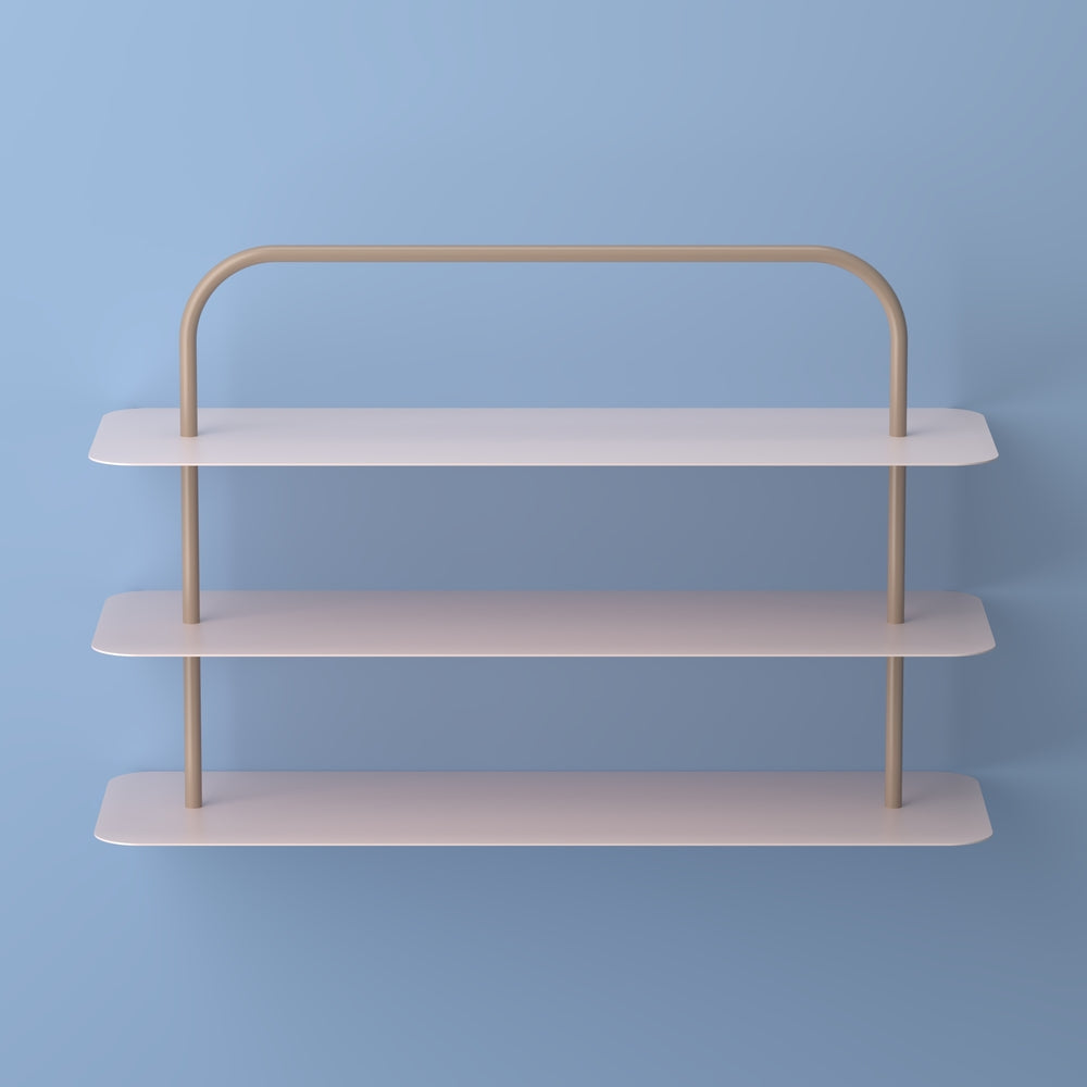Minimalist 24.5" 9-Pair 3-Tier Iron Thin Flat Plate Shoe Rack - Happimess