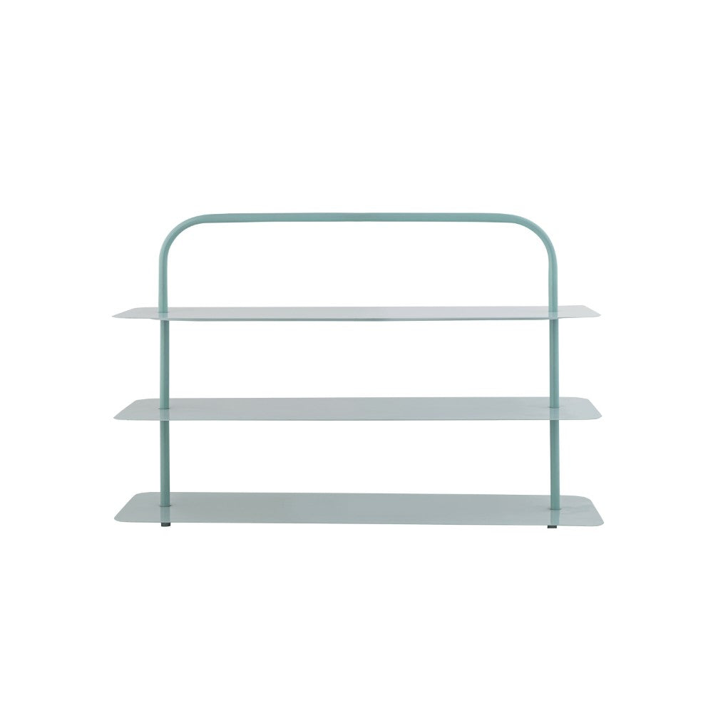 Minimalist 24.5" 9-Pair 3-Tier Iron Thin Flat Plate Shoe Rack - Happimess