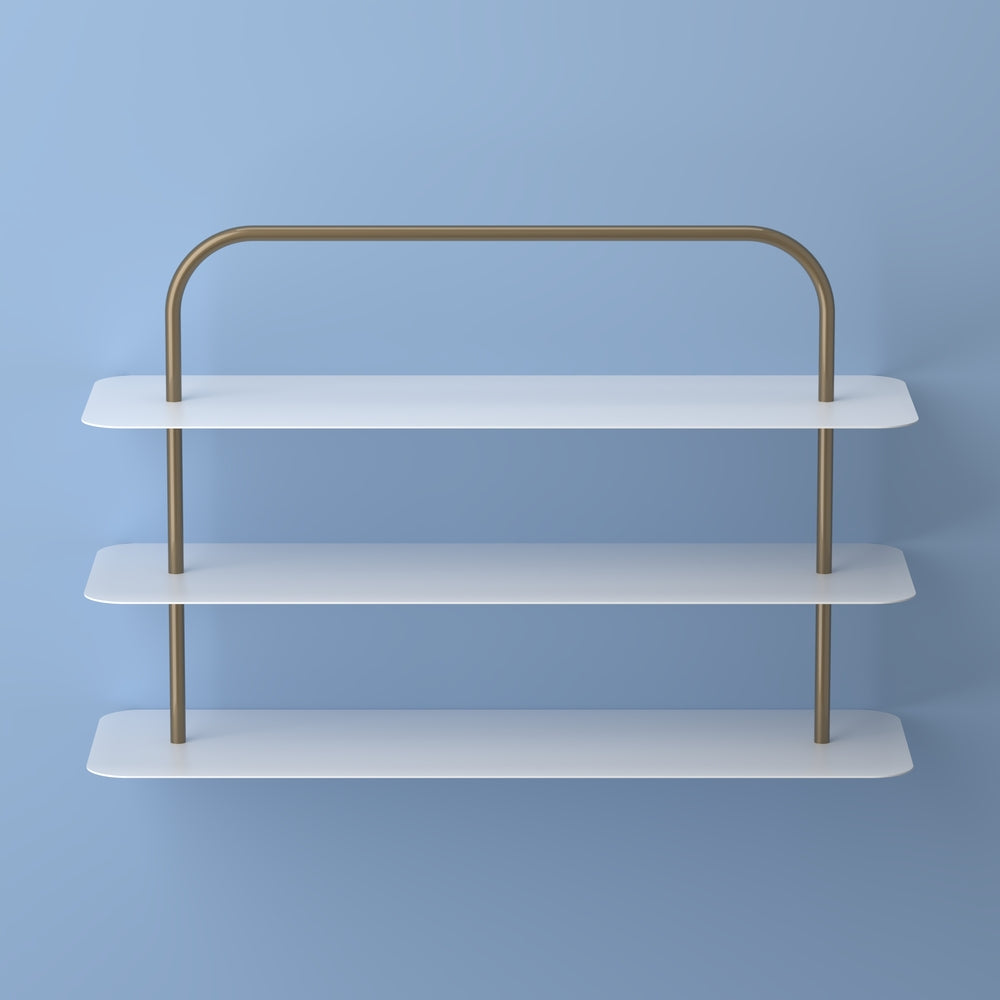 Minimalist 24.5" 9-Pair 3-Tier Iron Thin Flat Plate Shoe Rack - Happimess