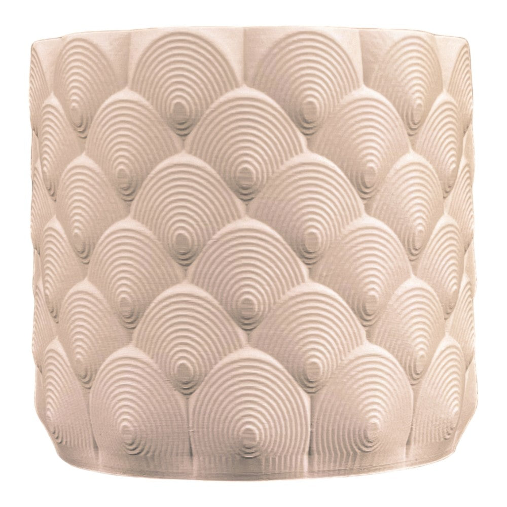 Syrie Eco-Friendly 3D Printed Planters with Drainage (Set of 2) - Happimess