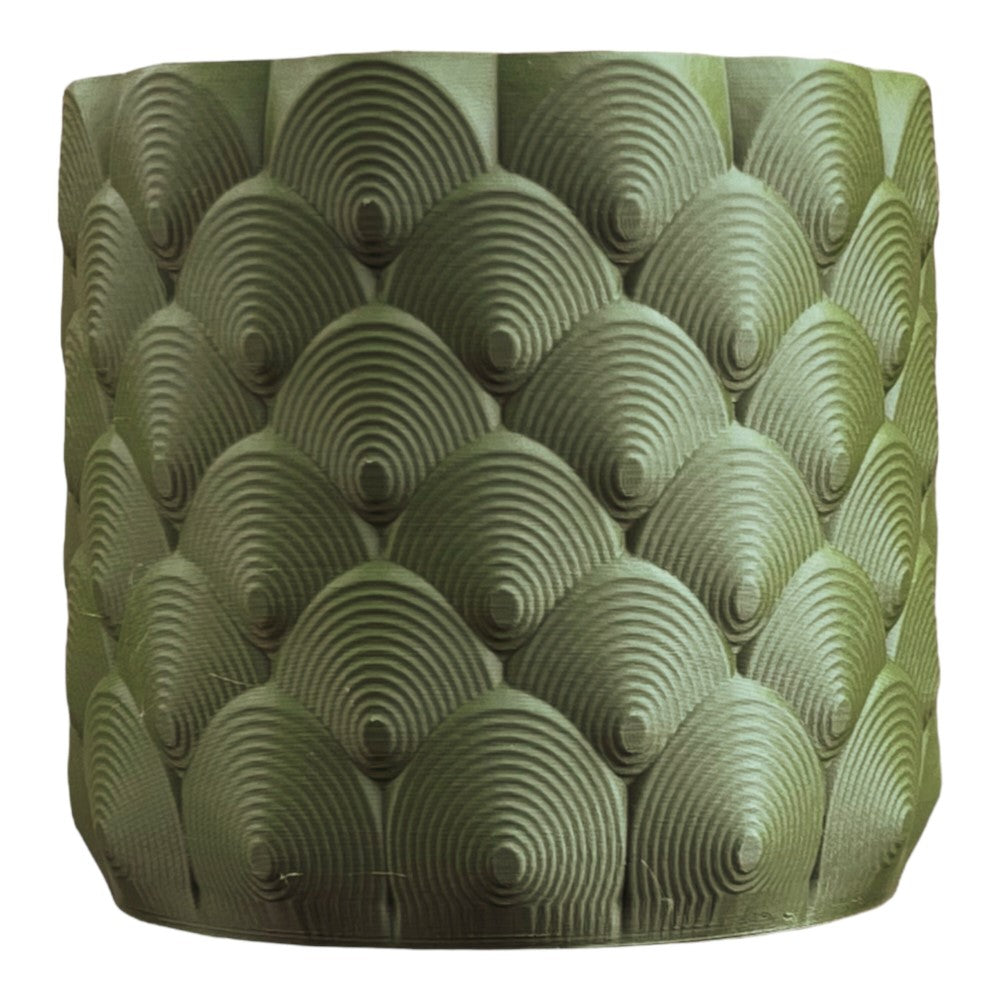 Syrie Eco-Friendly 3D Printed Planters with Drainage (Set of 2) - Happimess