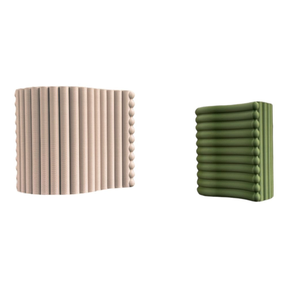 Arlo Modern Eco-Friendly 3D Printed Planters with Drainage (Set of 2) - Happimess