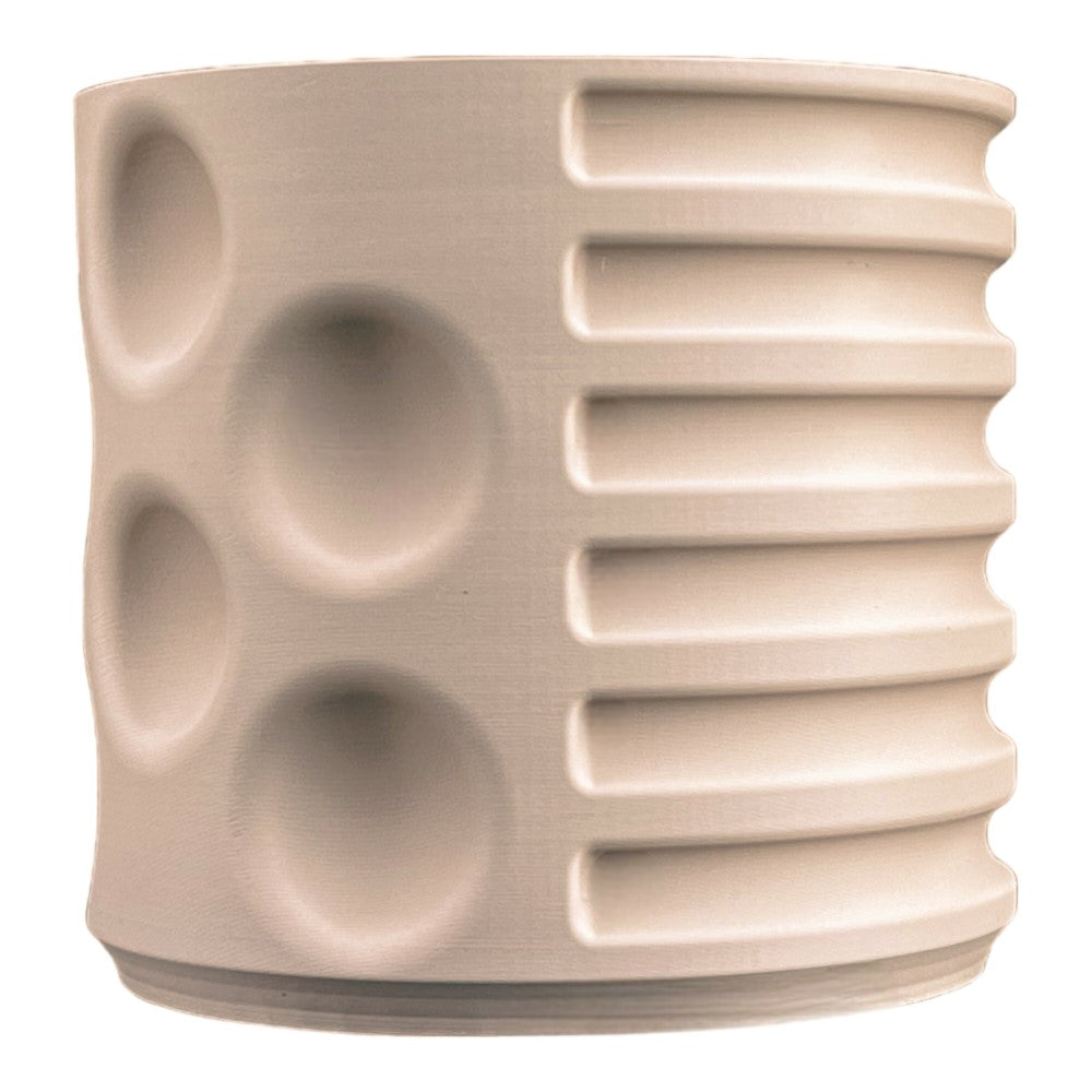 Elvin Modern Eco-Friendly 3D Printed Planters with Drainage (Set of 2) - Happimess