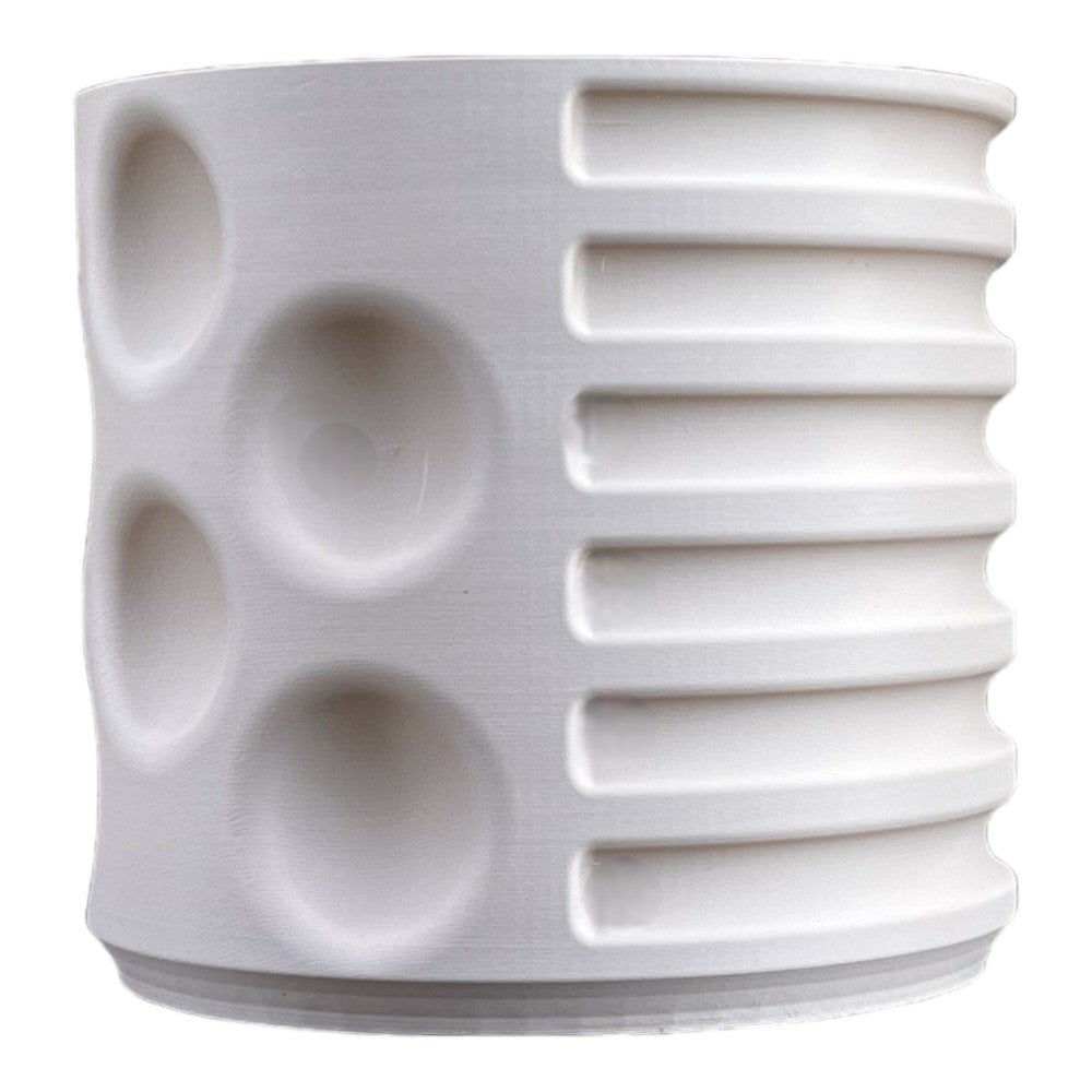 Elvin Modern Eco-Friendly 3D Printed Planters with Drainage (Set of 2) - Happimess