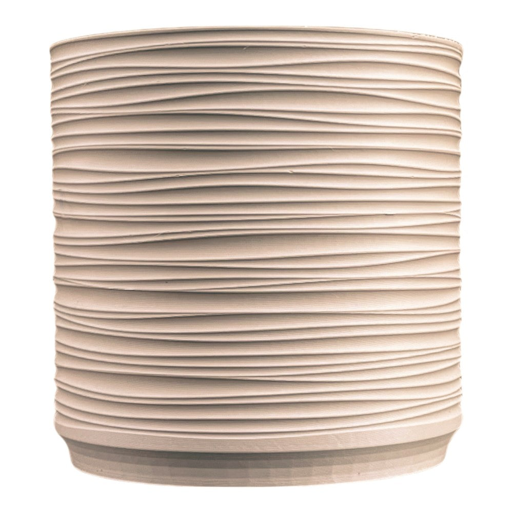 Flo Modern Eco-Friendly 3D Printed Planters with Drainage (Set of 2) - Happimess