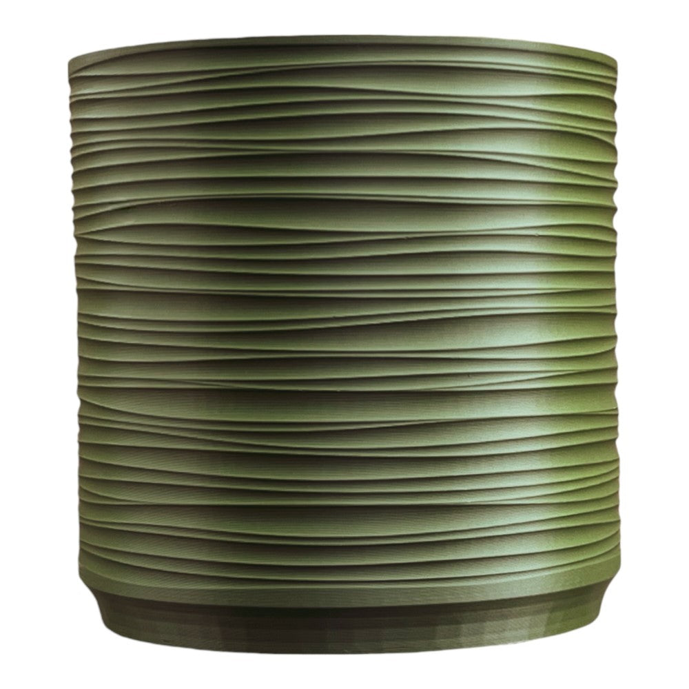 Flo Modern Eco-Friendly 3D Printed Planters with Drainage (Set of 2) - Happimess