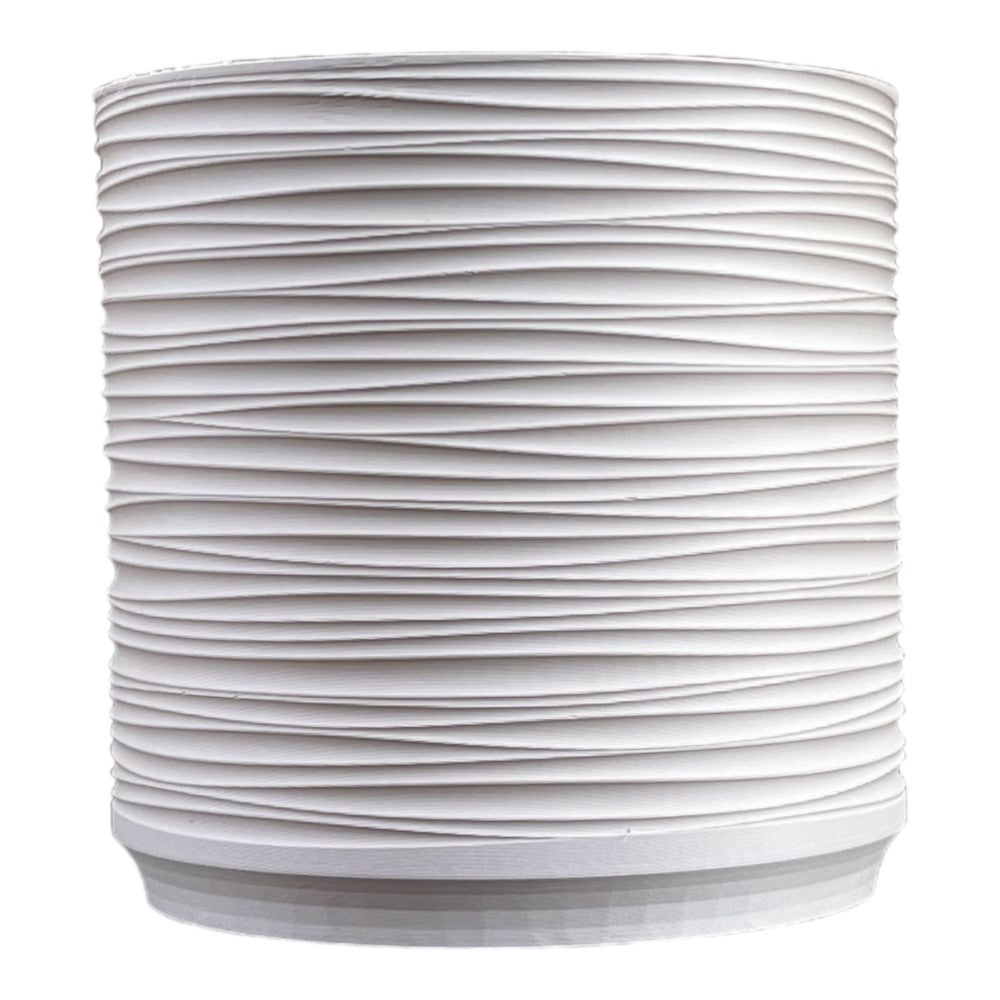 Flo Modern Eco-Friendly 3D Printed Planters with Drainage (Set of 2) - Happimess