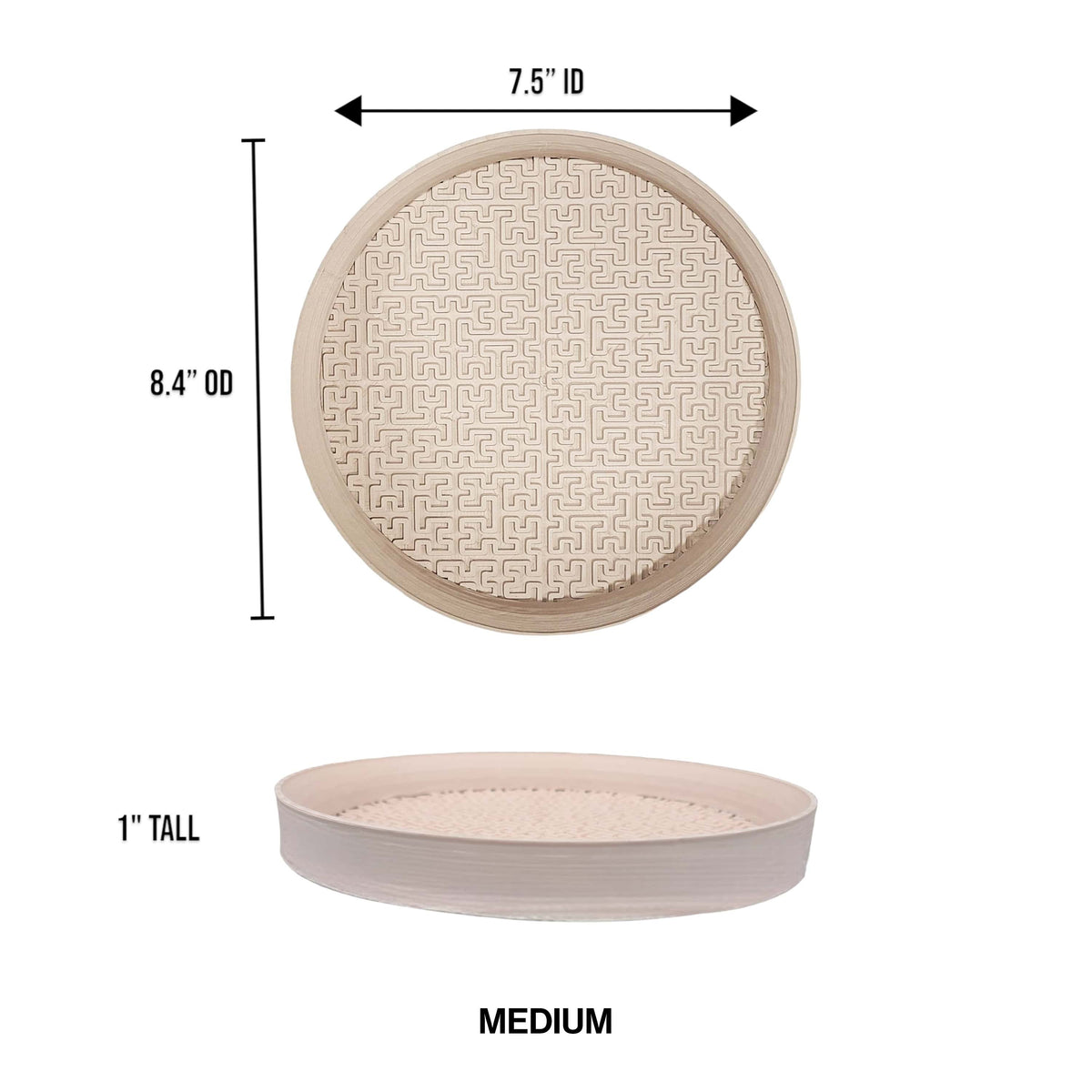 Drew Modern Geometric Indoor Eco-Friendly 3D Printed Plant Saucer - Happimess