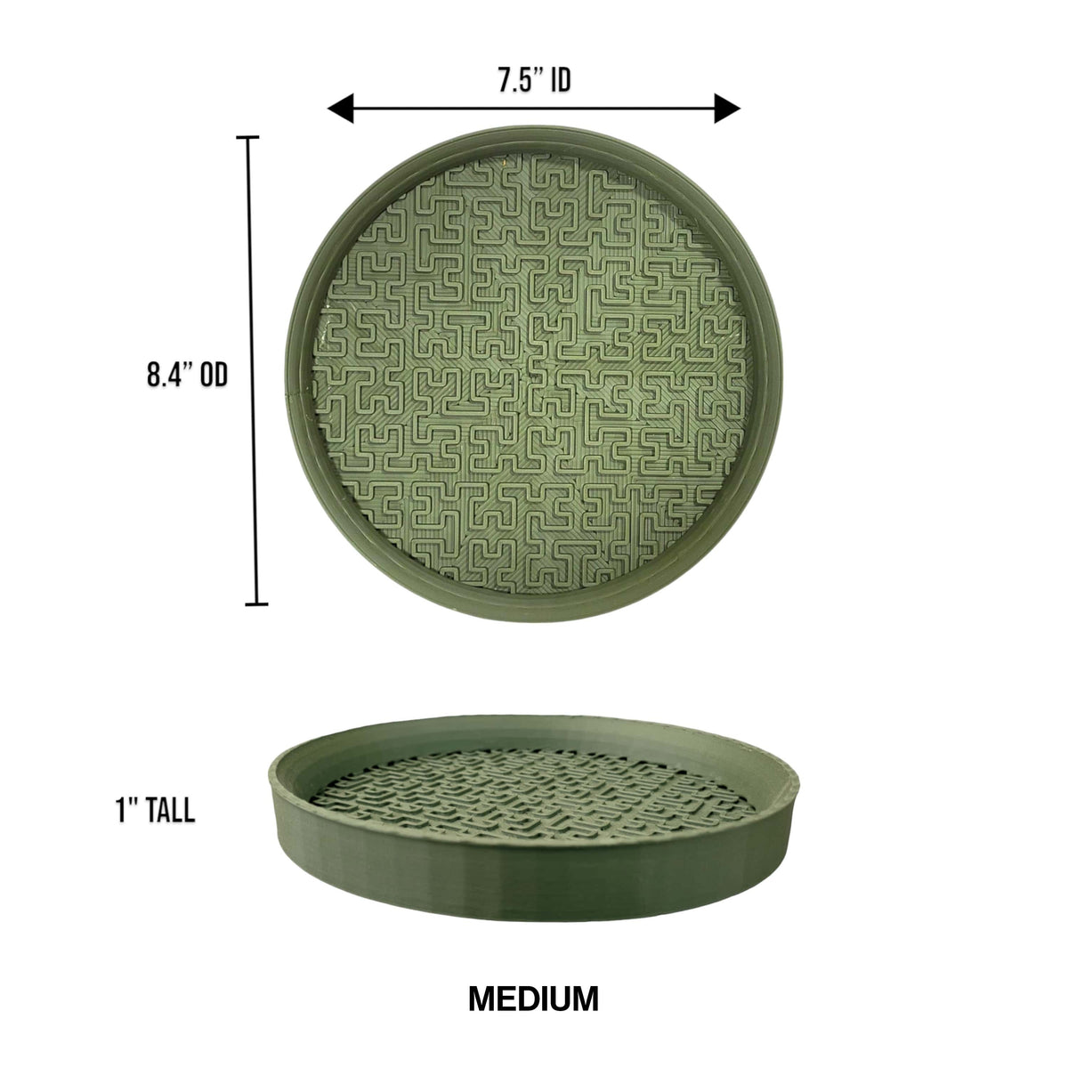 Drew Modern Geometric Indoor Eco-Friendly 3D Printed Plant Saucer - Happimess