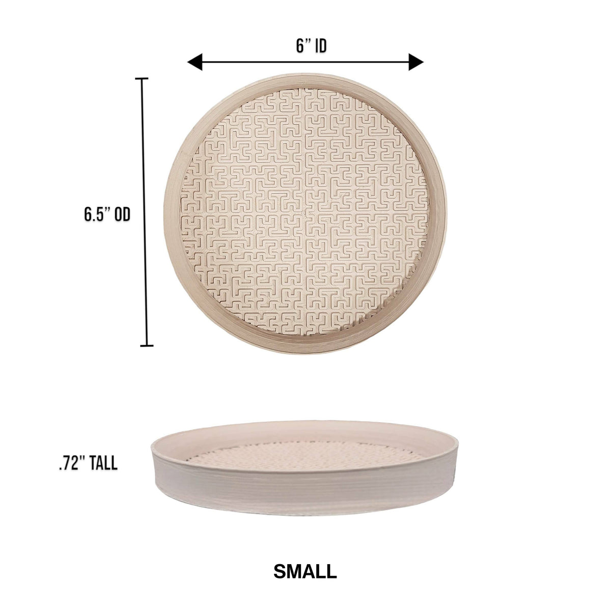 Drew Modern Geometric Indoor Eco-Friendly 3D Printed Plant Saucer - Happimess