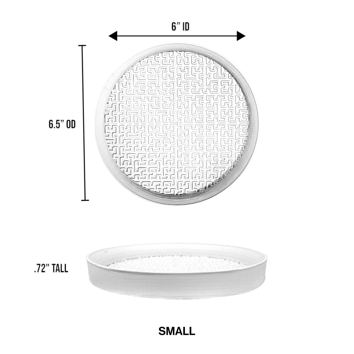 Drew Modern Geometric Indoor Eco-Friendly 3D Printed Plant Saucer - Happimess