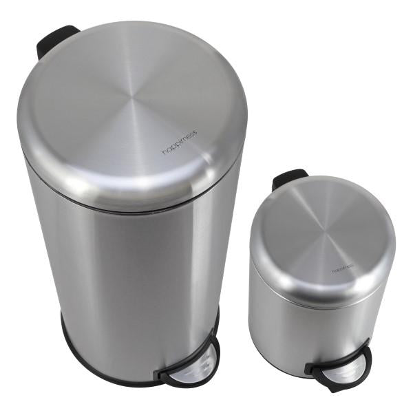 Nathan 30 Liter/8 Gallon Trash Can with Free Mini Nathan - Happimess