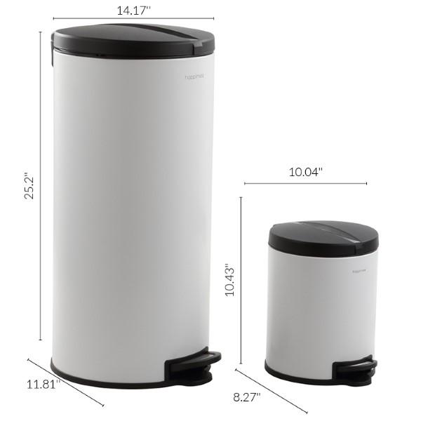 Oscar 30 Liter/8 Gallon Trash Can with Free Mini Oscar - Happimess