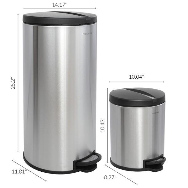 Oscar 30 Liter/8 Gallon Trash Can with Free Mini Oscar - Happimess