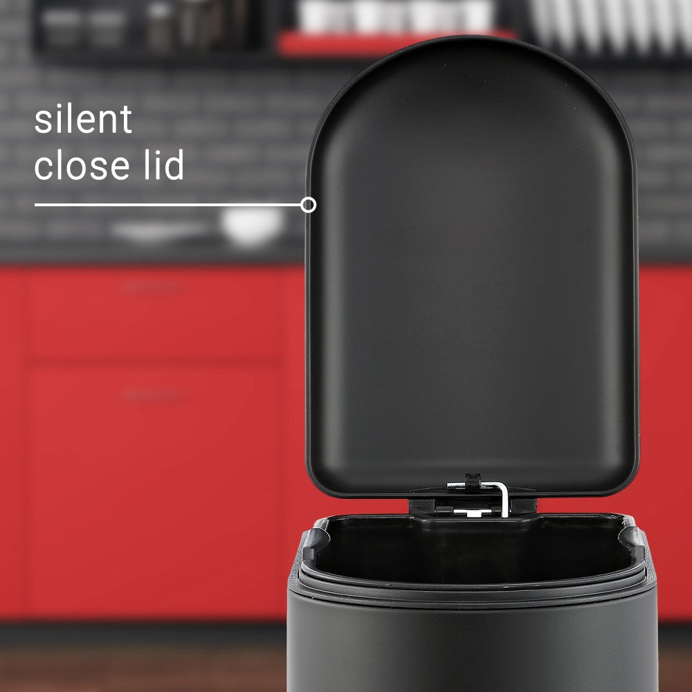 Slyd 40 Liter/10.6 Gallon Step-Open Trash Can - Happimess