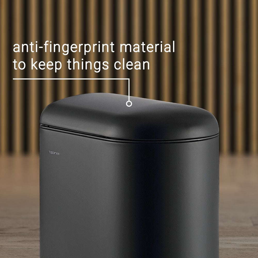 Slyd 40 Liter/10.6 Gallon Step-Open Trash Can - Happimess