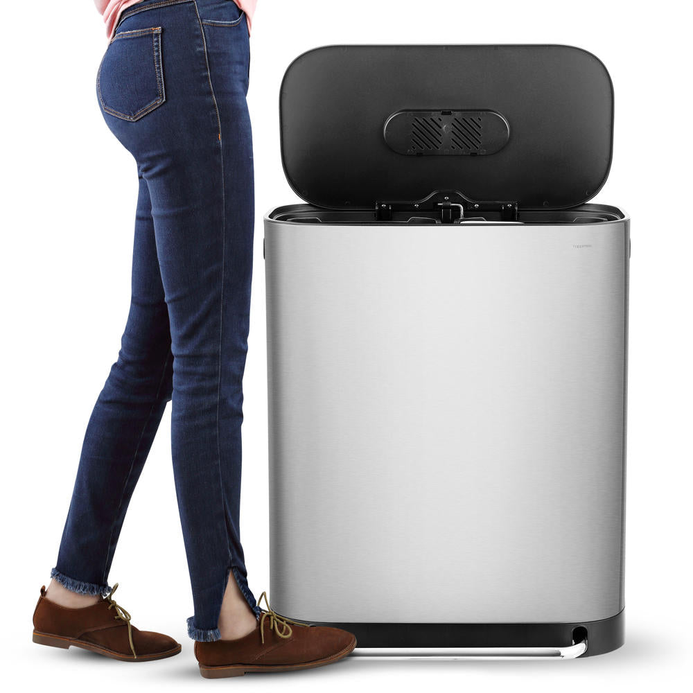 Beni 60 Liter/16 Gallon Kitchen Trash/Recycling Trash Can - Happimess