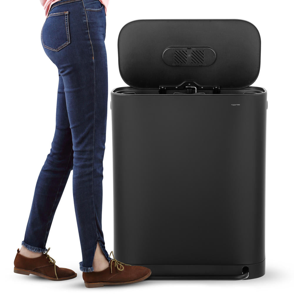 Beni 60 Liter/16 Gallon Kitchen Trash/Recycling Trash Can - Happimess