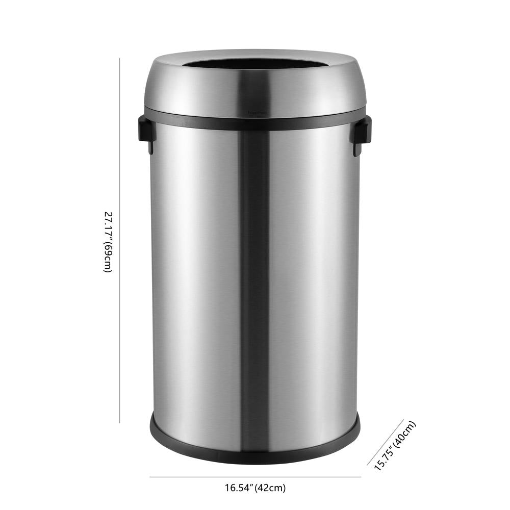 Chuck 65 Liter/17.2 Gallon Kitchen/Office Trash Can - Happimess