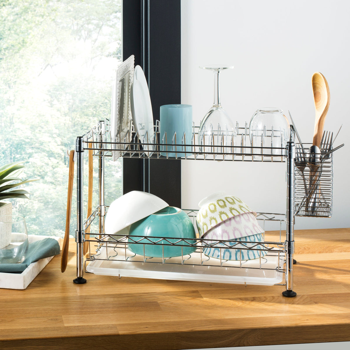 Brooklyn 24" Adjustable Dish Rack - Happimess