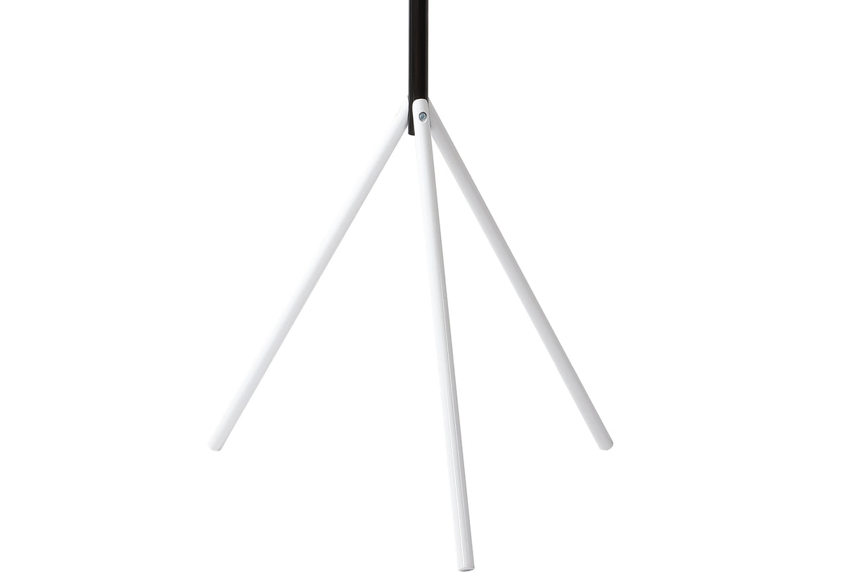 Aiden 70.4" 5-Hook Metal Coat Rack, Black/White - Happimess