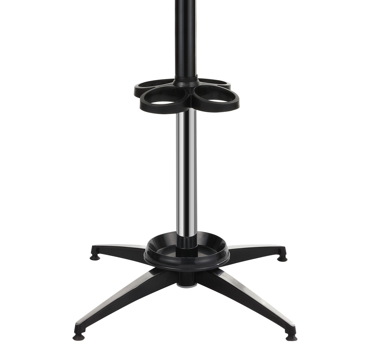 Ethan 5-Hook 72.8" Coat Rack, Black/Chrome - Happimess
