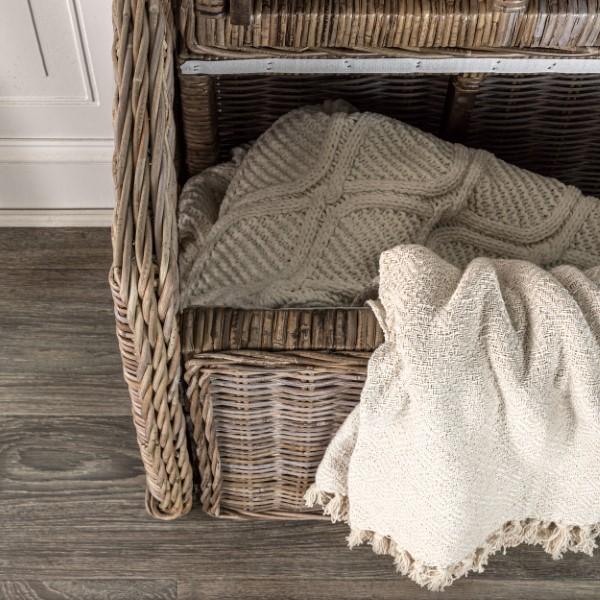 Naples 47.50" Wicker Trunk Storage Bench - Happimess