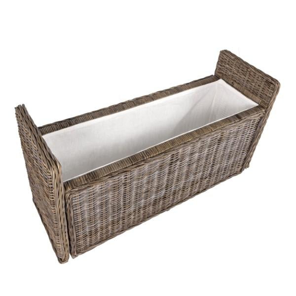 Naples 47.50" Wicker Trunk Storage Bench - Happimess